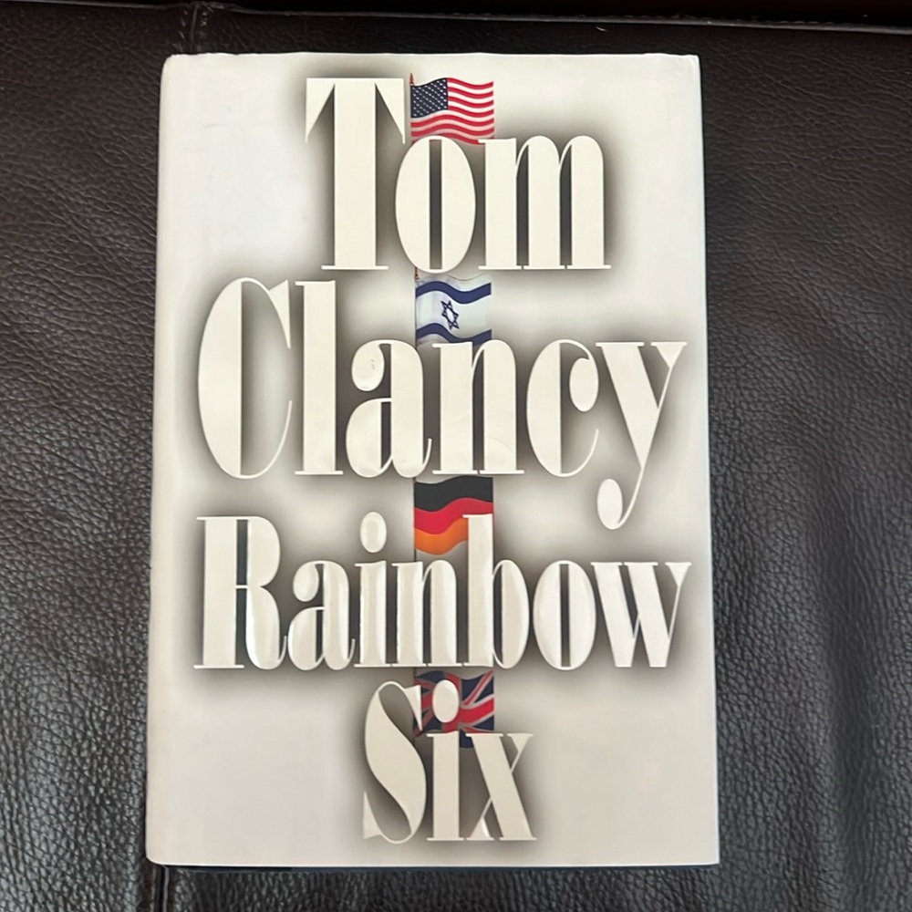 Tom Clancy “Rainbow Six” Hardcover Techno- Thriller Novel
